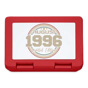 Vintage Born August 1996 Birthday Gift 1996 - Lunchbox - red - Front