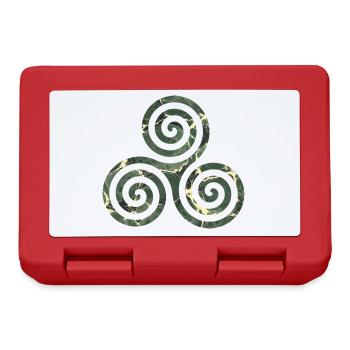 keltisches symbol triskele e 226 - Brotdose - Rot - Vorne