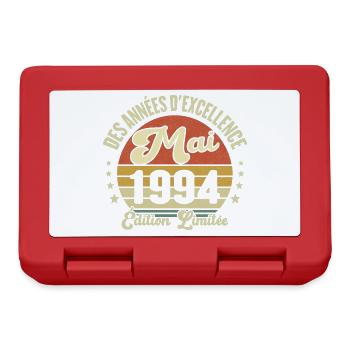 Des Années D'excellence Mai 1994 Cadeau - Boîte à goûter - rouge - Devant