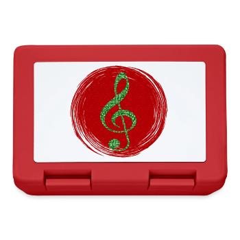 Joyeux Noël Mélodie festive - Boîte à goûter - rouge - Devant