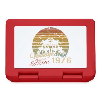 Jahrgang 1976 Geburtstagsgeschenk 1976 Retro 1976 - Brotdose - Rot - Vorne