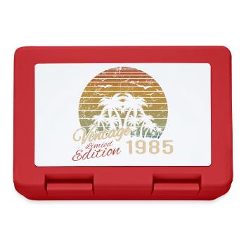 Jahrgang 1985 Geburtstagsgeschenk 1985 Retro 1985 - Brotdose - Rot - Vorne