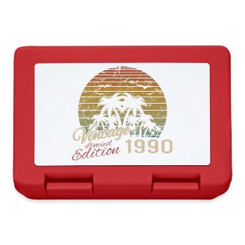 Vintage 1990 Birthday Gift 1990 Retro 1990's - Lunchbox - red - Front