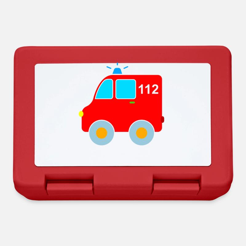 Ambulance Ambulance - Boîte à goûter - rouge