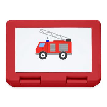 Service d'incendie pompier cadeau enfants bébés - Boîte à goûter - rouge - Devant