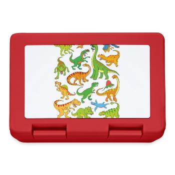 Dinosaures - Boîte à goûter - rouge - Devant