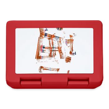 pattern,graffiti,colorful,painting,art,orange - Lunchbox - red - Front