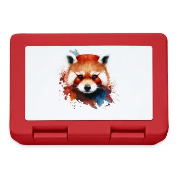 Süsser Roter Panda Für Rote Pandaliebhaber Bunt - Brotdose - Rot - Vorne