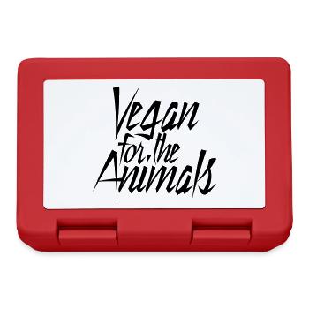 VEGAN FOR THE ANIMALS - Lunchbox - red - Front