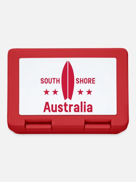 South shore, Australie (planche de surf, étoiles) - Boîte à goûter - rouge