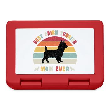 Meilleur Cairn Terrier Maman jamais amoureux des chiens rétro - Boîte à goûter - rouge - Devant
