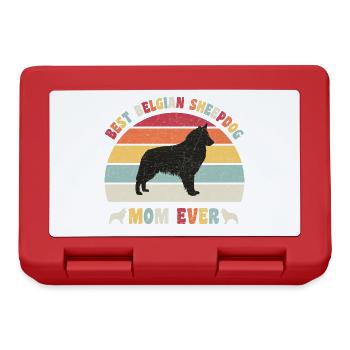 Best Belgian Sheepdog mom ever dog lovers vintage - Brotdose - Rot - Vorne