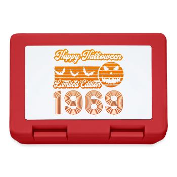 Halloween Pumpkin Birthday Year 1969 Vintage - Lunchbox - red - Front