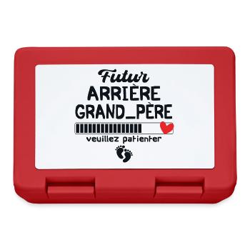 Future Arrière Grand Père En 2023 - Boîte à goûter - rouge - Devant
