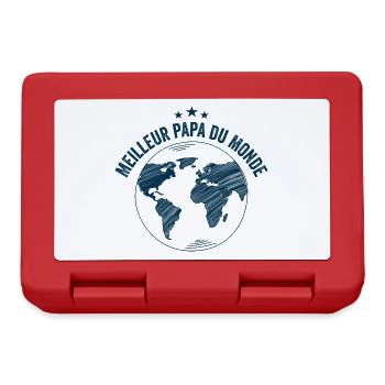 Meilleur Papa Du Monde | Cadeau Fête Des Pères - Boîte à goûter - rouge - Devant