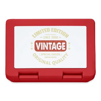 Vintage 2000 Cadeau D'anniversaire 2000 Retro 2000 - Boîte à goûter - rouge - Devant