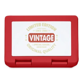 Vintage 2004 Cadeau D'anniversaire 2004 Retro 2004 - Boîte à goûter - rouge - Devant