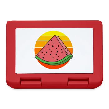 Vintage Watermelon Watermelons Piece - Lunchbox - red - Front