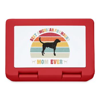Best American Foxhound mom ever dog lovers vintage - Brotdose - Rot - Vorne