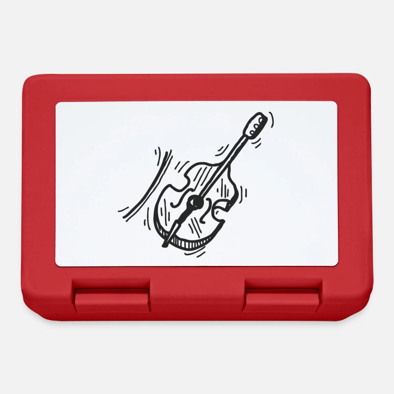 Violine - Violinist - Brotdose - Rot