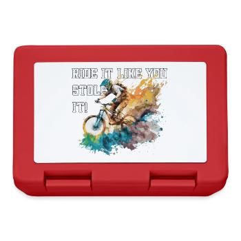 Mountainbike - Ride it like you stole it - MTB Fun - Lunchbox - red - Front