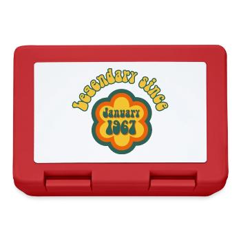 Legendary since January 1967 Birthday Retro - Lunchbox - red - Front