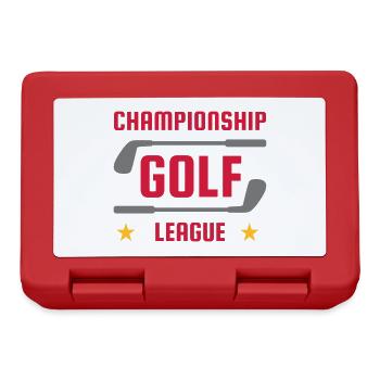 Championship golf league (Golfschläger, Sterne) - Brotdose - Rot - Vorne