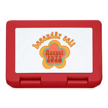 Legendär Seit August 1973 Geboren Geburtstag - Brotdose - Rot - Vorne