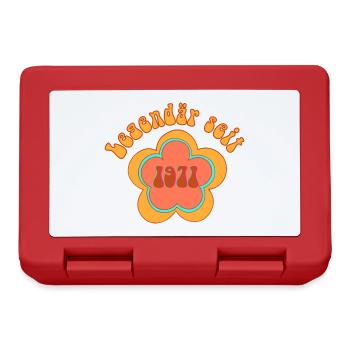 Legendär Seit 1971 Geboren Geburtstag - Brotdose - Rot - Vorne