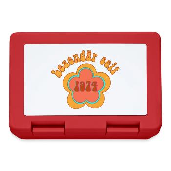 Legendär Seit 1974 Geboren Geburtstag - Brotdose - Rot - Vorne