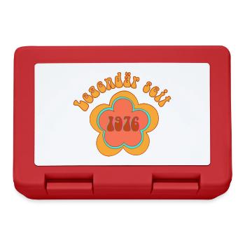 Legendär Seit 1976 Geboren Geburtstag - Brotdose - Rot - Vorne