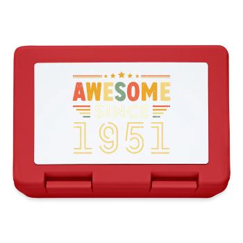Vintage Legend 1951 Gift from 1951 - Born in 1951 - Lunchbox - red - Front
