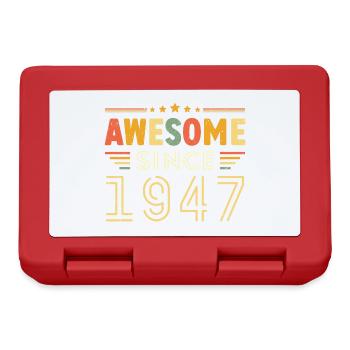 Millésime Légende 1947 Cadeau de 1947 - Né en 1947 - Boîte à goûter - rouge - Devant