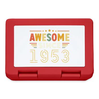 Millésime Légende 1953 Cadeau de 1953 - Né en 1953 - Boîte à goûter - rouge - Devant