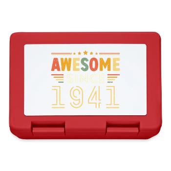 Millésime Légende 1941 Cadeau de 1941 - Né en 1941 - Boîte à goûter - rouge - Devant