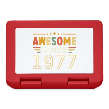 Millésime Légende 1977 Cadeau de 1977 - Né en 1977 - Boîte à goûter - rouge - Devant