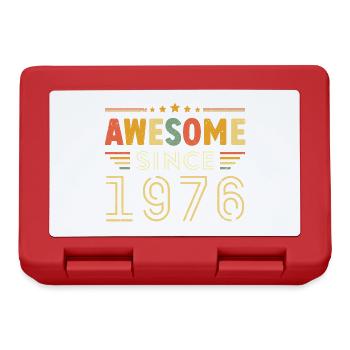 Millésime Légende 1976 Cadeau de 1976 - Né en 1976 - Boîte à goûter - rouge - Devant