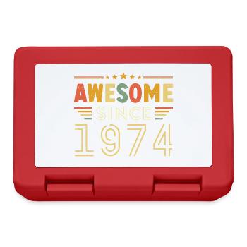 Millésime Légende 1974 Cadeau de 1974 - Né en 1974 - Boîte à goûter - rouge - Devant
