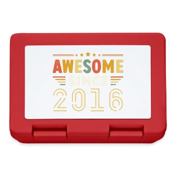 Vintage Legend 2016 Geschenk von 2016 - Jahrgang 2016 - Brotdose - Rot - Vorne