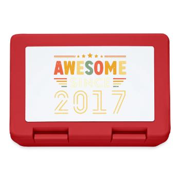 Vintage Legend 2017 Geschenk von 2017 - Jahrgang 2017 - Brotdose - Rot - Vorne