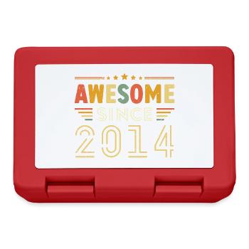 Vintage Legend 2014 Geschenk von 2014 - Jahrgang 2014 - Brotdose - Rot - Vorne