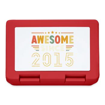 Vintage Legend 2015 Geschenk von 2015 - Jahrgang 2015 - Brotdose - Rot - Vorne