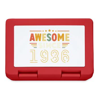 Vintage Legend 1986 Geschenk von 1986 - Jahrgang 1986 - Brotdose - Rot - Vorne