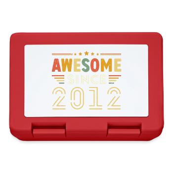 Vintage Legend 2012 Gift from 2012 - Born in 2012 - Lunchbox - red - Front