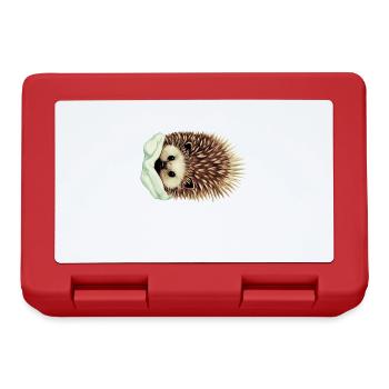 cozy hedgehog - Lunchbox - red - Front