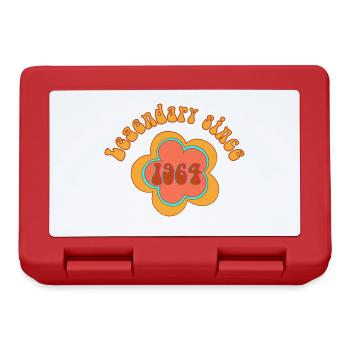 Legendary since 1964. Retro with hippie flowers - Lunchbox - red - Front