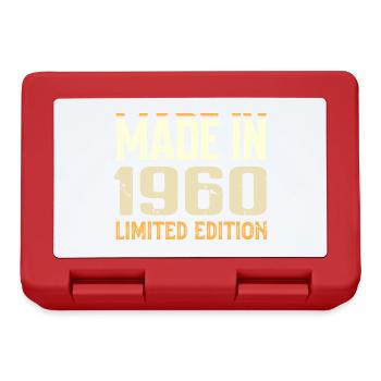 Cadeau Anniversaire 1960 Génial Depuis 1960 Retro - Boîte à goûter - rouge - Devant