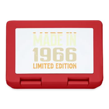 Tolles Geschenk zum Jubiläum von 1966 von 1966 Retro - Brotdose - Rot - Vorne