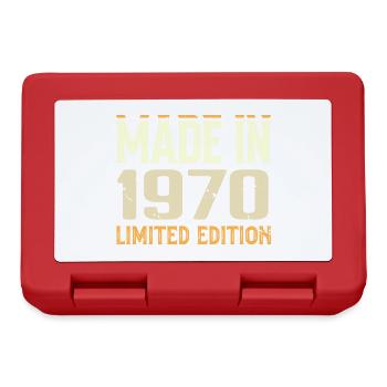 Cadeau Anniversaire 1970 Génial Depuis 1970 Retro - Boîte à goûter - rouge - Devant