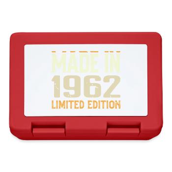Tolles Geburtstagsgeschenk 1962 von 1962 Retro - Brotdose - Rot - Vorne